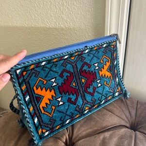 Turkmen national hand made bag from silk